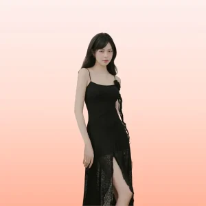 Đầm lụa đen