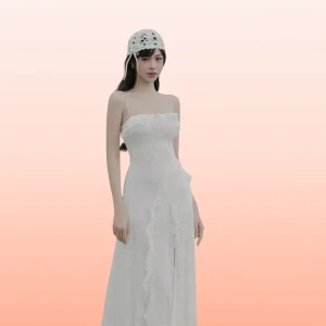 Đầm ren trắng